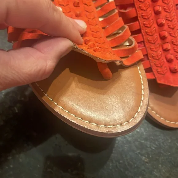 Vince Camuto Orange/ref Woven Sandals - Picture 2 of 6